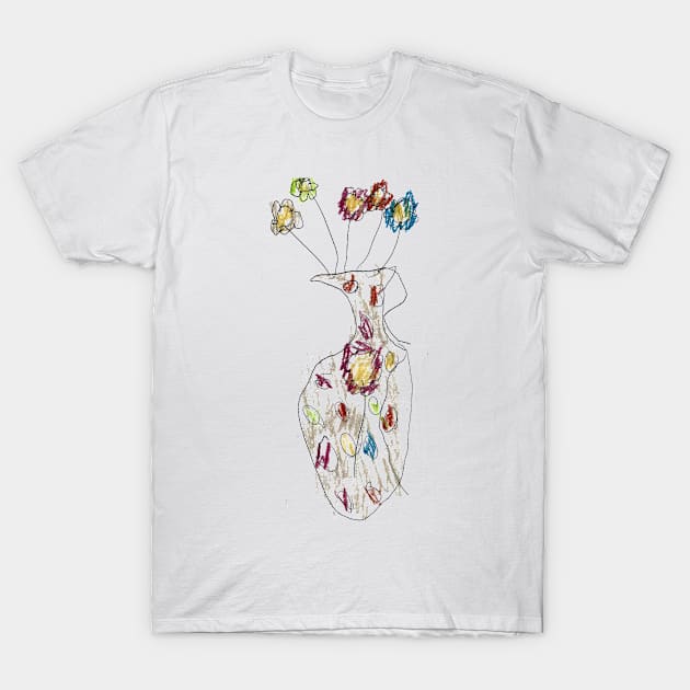 vase with fowers T-Shirt by OMEGAFIRESTUDIOS